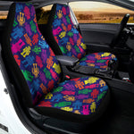 Colorful Robot Pattern Print Universal Fit Car Seat Covers