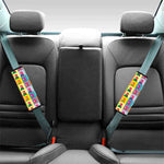 Colorful Rooster Pattern Print Car Seat Belt Covers
