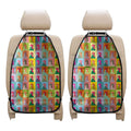 Colorful Rooster Pattern Print Car Seat Organizers