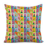 Colorful Rooster Pattern Print Pillow Cover