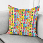 Colorful Rooster Pattern Print Pillow Cover