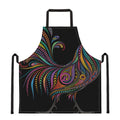 Colorful Rooster Print Apron