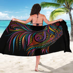 Colorful Rooster Print Beach Sarong Wrap