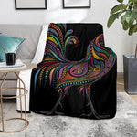 Colorful Rooster Print Blanket