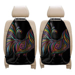 Colorful Rooster Print Car Seat Organizers