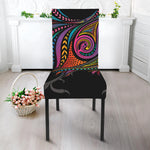 Colorful Rooster Print Dining Chair Slipcover
