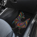 Colorful Rooster Print Front Car Floor Mats