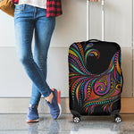 Colorful Rooster Print Luggage Cover
