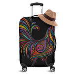 Colorful Rooster Print Luggage Cover