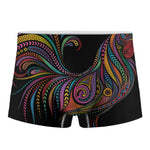 Colorful Rooster Print Men's Boxer Briefs