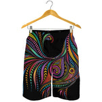 Colorful Rooster Print Men's Shorts