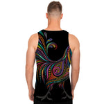 Colorful Rooster Print Men's Tank Top