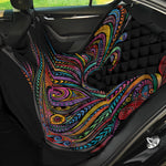 Colorful Rooster Print Pet Car Back Seat Cover