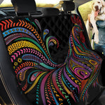 Colorful Rooster Print Pet Car Back Seat Cover