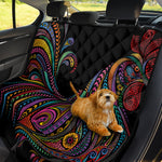 Colorful Rooster Print Pet Car Back Seat Cover