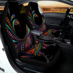 Colorful Rooster Print Universal Fit Car Seat Covers