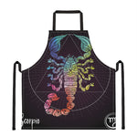 Colorful Scorpio Sign Print Apron
