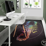 Colorful Scorpio Sign Print Area Rug