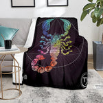 Colorful Scorpio Sign Print Blanket