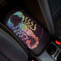 Colorful Scorpio Sign Print Car Center Console Cover