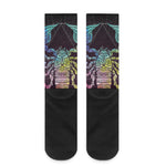 Colorful Scorpio Sign Print Crew Socks
