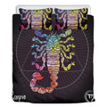Colorful Scorpio Sign Print Duvet Cover Bedding Set