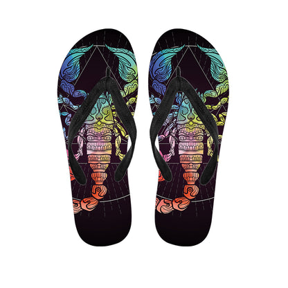 Colorful Scorpio Sign Print Flip Flops