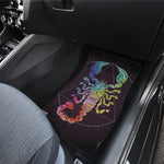 Colorful Scorpio Sign Print Front and Back Car Floor Mats