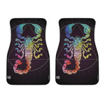Colorful Scorpio Sign Print Front Car Floor Mats