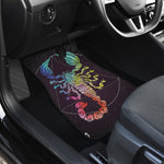 Colorful Scorpio Sign Print Front Car Floor Mats