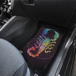 Colorful Scorpio Sign Print Front Car Floor Mats