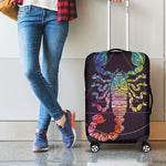 Colorful Scorpio Sign Print Luggage Cover