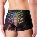 Colorful Scorpio Sign Print Men's Boxer Briefs