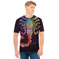 Colorful Scorpio Sign Print Men's T-Shirt