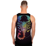 Colorful Scorpio Sign Print Men's Tank Top