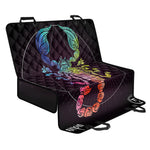 Colorful Scorpio Sign Print Pet Car Back Seat Cover