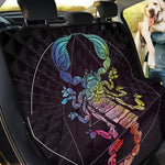 Colorful Scorpio Sign Print Pet Car Back Seat Cover