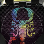 Colorful Scorpio Sign Print Pet Car Back Seat Cover