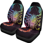 Colorful Scorpio Sign Print Universal Fit Car Seat Covers