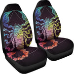 Colorful Scorpio Sign Print Universal Fit Car Seat Covers