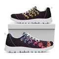Colorful Scorpio Sign Print White Running Shoes