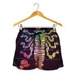 Colorful Scorpio Sign Print Women's Shorts