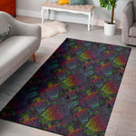 Colorful Sea Turtle Pattern Print Area Rug
