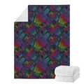 Colorful Sea Turtle Pattern Print Blanket
