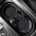 Colorful Sea Turtle Pattern Print Car Coasters