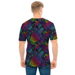 Colorful Sea Turtle Pattern Print Men's T-Shirt