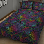 Colorful Sea Turtle Pattern Print Quilt Bed Set