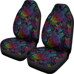 Colorful Sea Turtle Pattern Print Universal Fit Car Seat Covers
