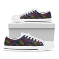 Colorful Sea Turtle Pattern Print White Low Top Sneakers