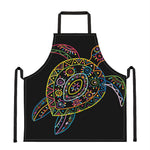 Colorful Sea Turtle Print Apron